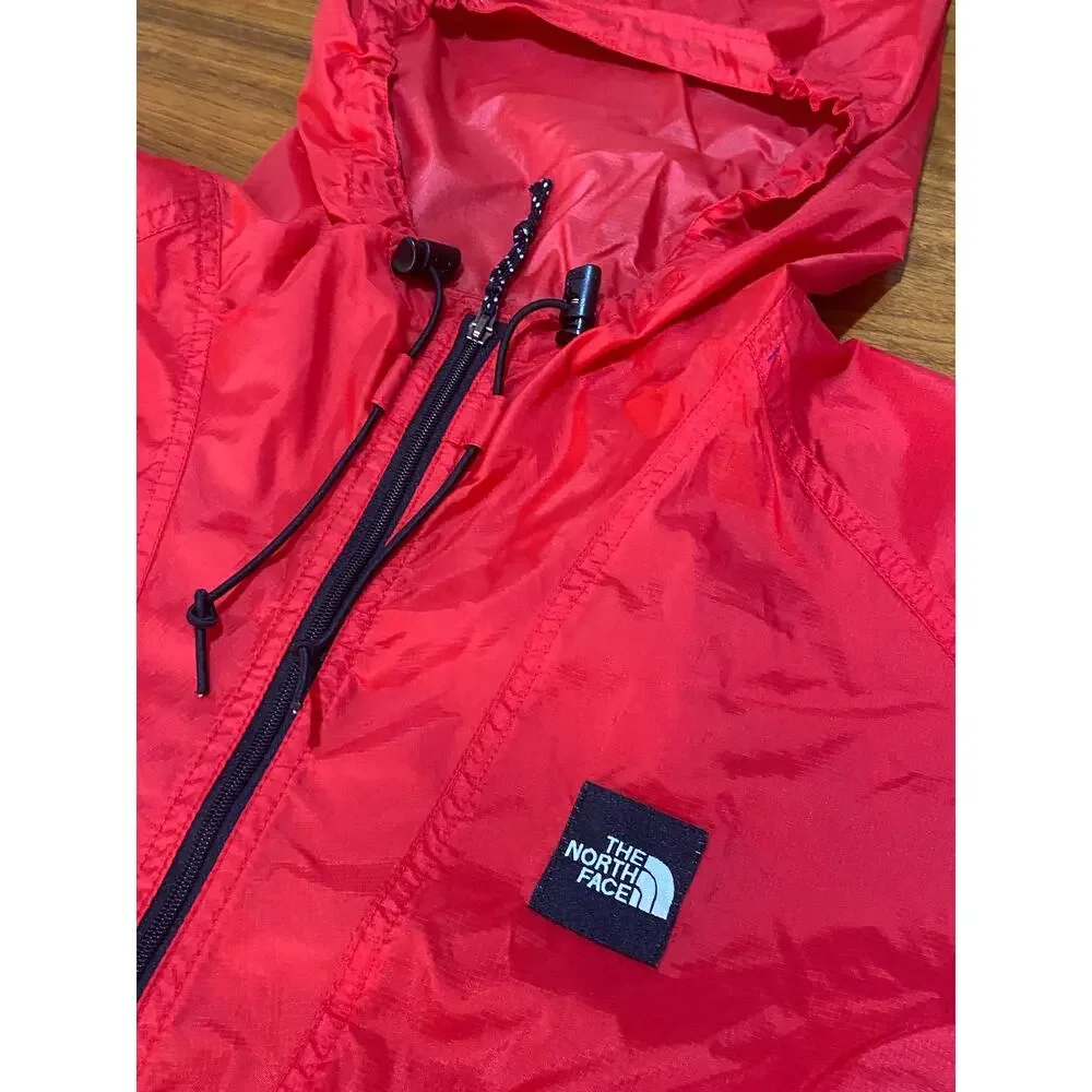 Red The North‎ Face Lightweight Hooded Windbreaker | Rain Trail Jacket (Men's L)
